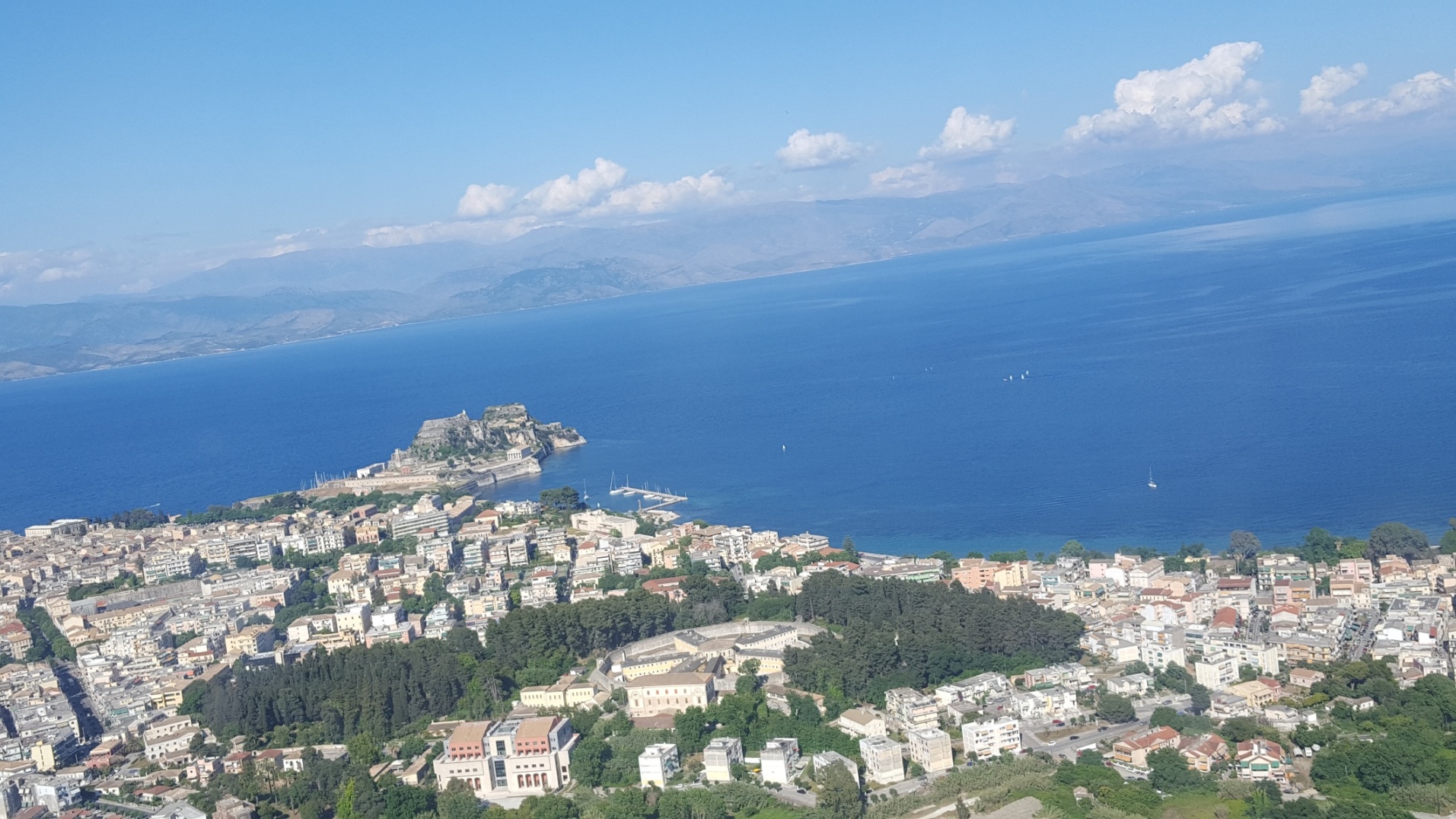 Corfu Town from the air